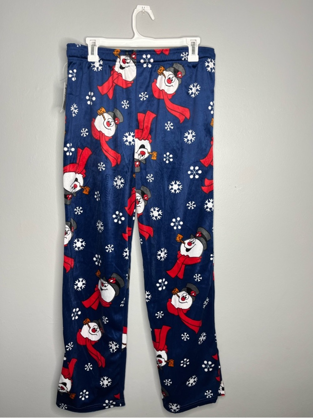 Navy Frosty the Snowman Snowflake Pajama Pants w Red Accents NWT Y - Picture 2 of 7